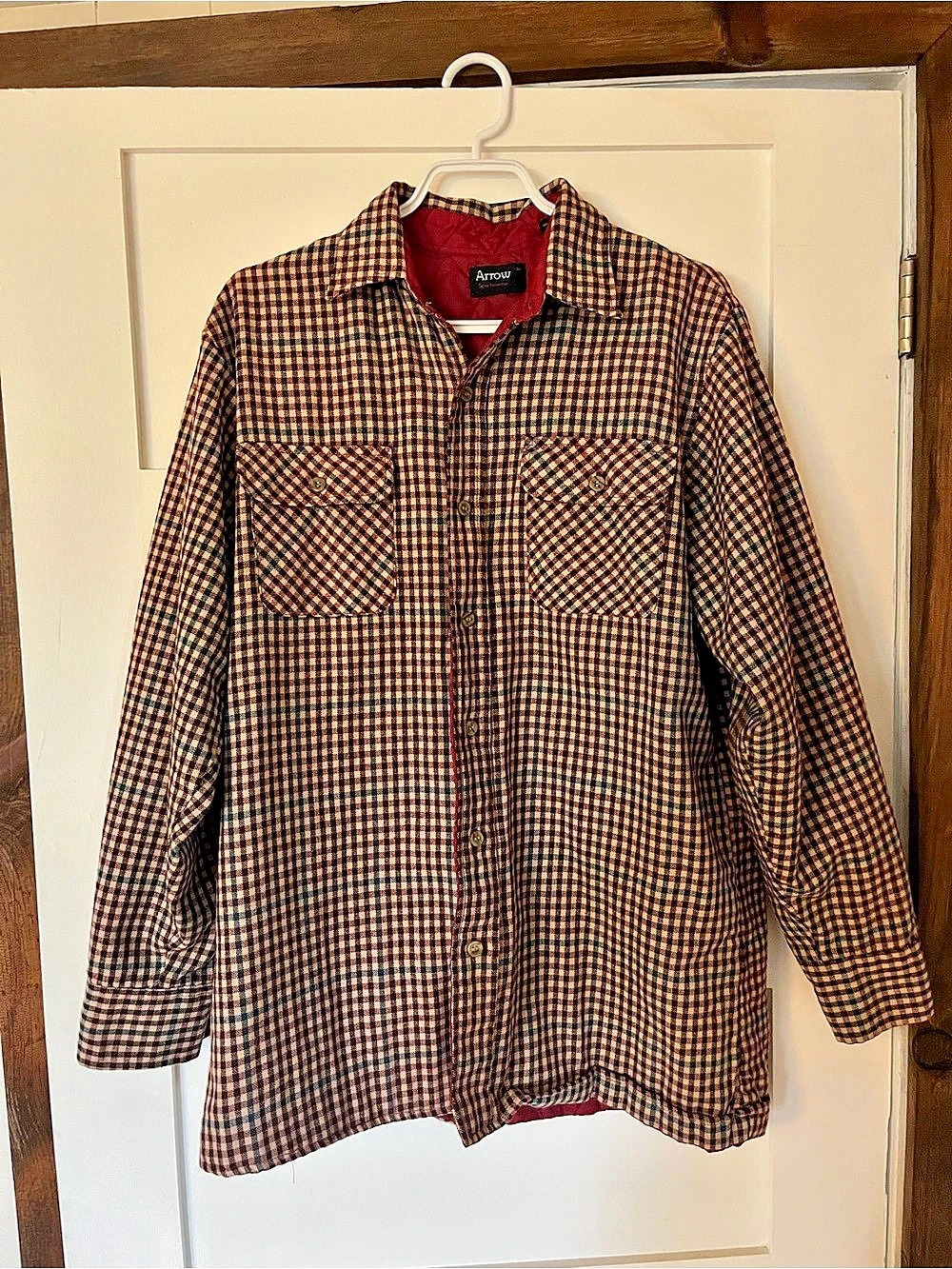 Arrow Women's Checkered Shirt Jacket Size Medium